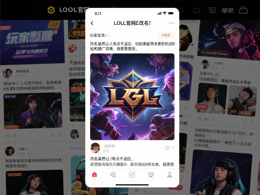 LOL官网更名引发游戏社区热烈讨论！